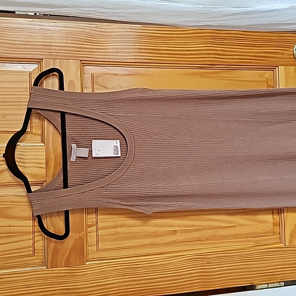 H&M RIB KNIT MIDI BODYCON DRESS